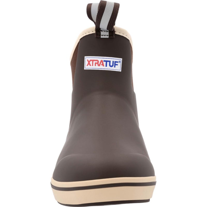 XTRATUF Performance Series 6" MenÃ¢â‚¬â„¢s Full Rubber Ankle Deck Boots, Chocolate & Tan (22734) - Image 4